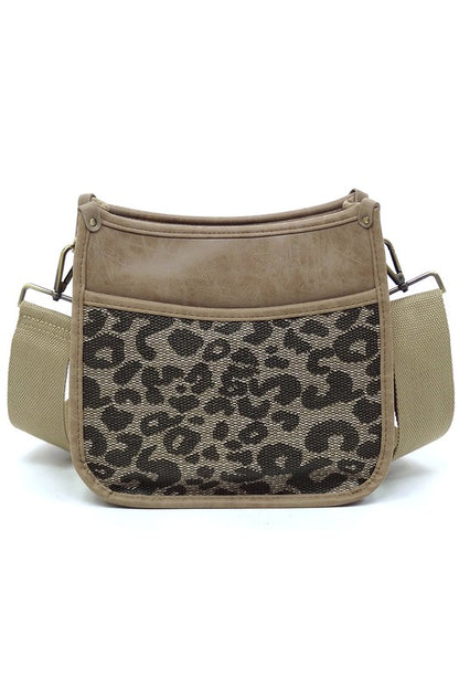 Leopard Colorblock Hobo Crossbody Bag - In Style Chics Boutique LLC