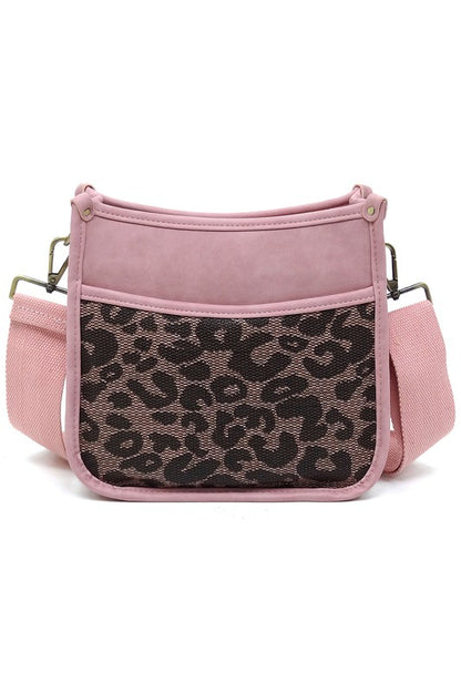 Leopard Colorblock Hobo Crossbody Bag - In Style Chics Boutique LLC