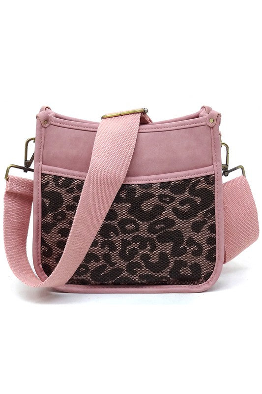 Leopard Colorblock Hobo Crossbody Bag - In Style Chics Boutique LLC