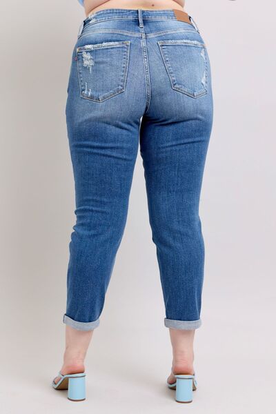 Women's Button Fly Distressed Jeans with Pockets - In Style Chics Boutique Women's Juniors Plus Size Online Clothing 