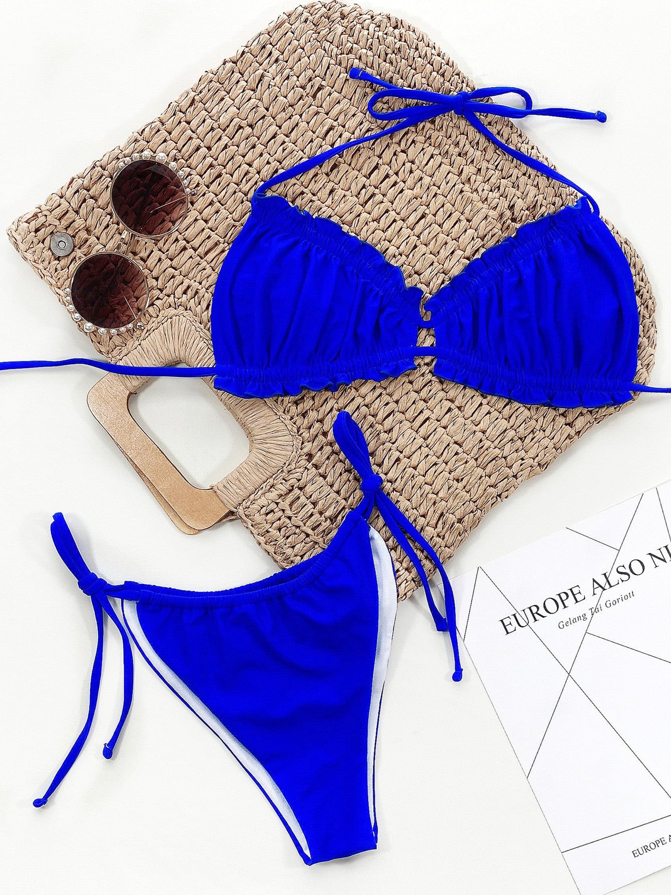 Frill Trill Halter Neck Bikini Set More Colors! - In Style Chics Boutique LLC