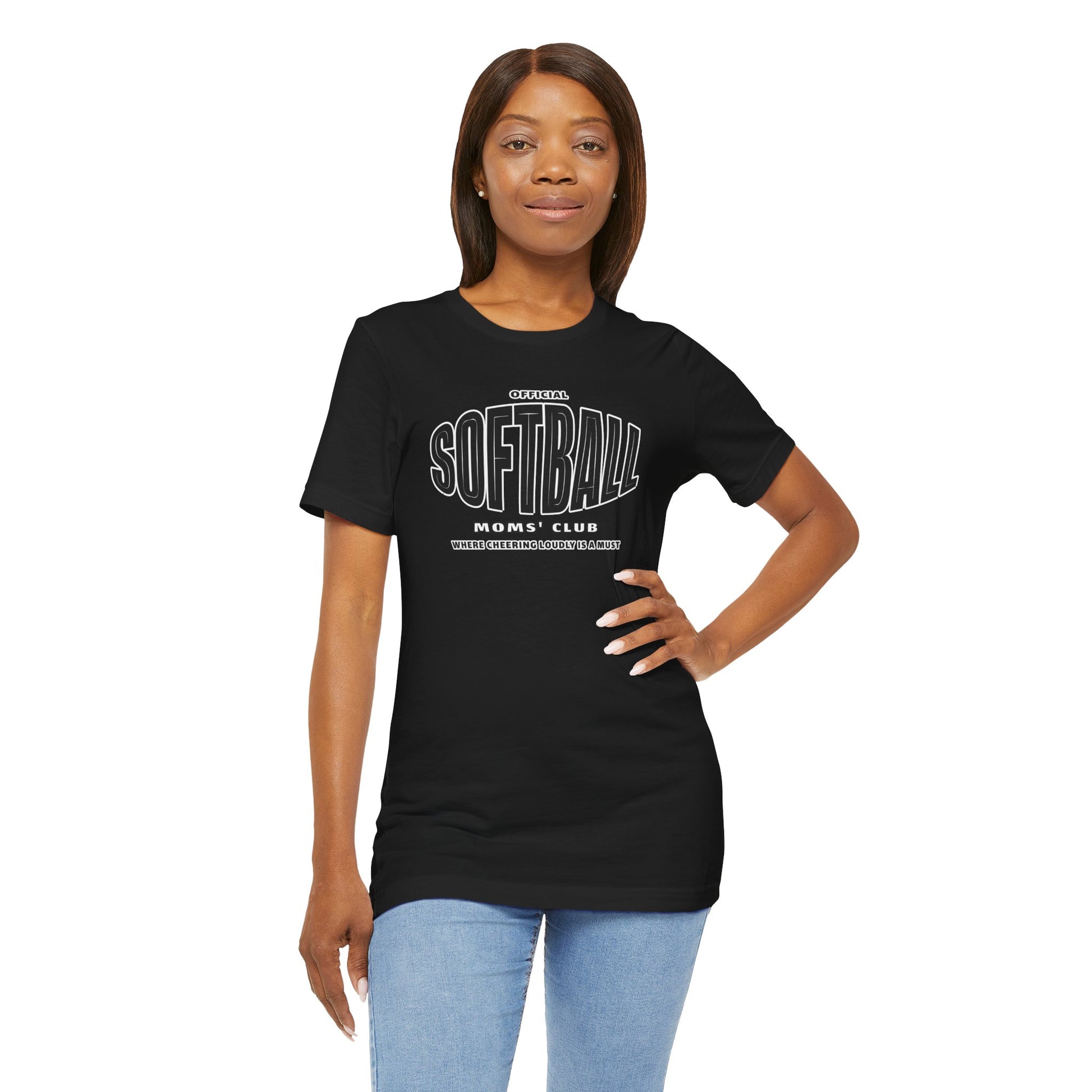 Softball Moms Short Sleeve T-Shirt, Softball Moms' Club - Obsession Expressions by In Style Chics Boutique Cute Graphic Ts 