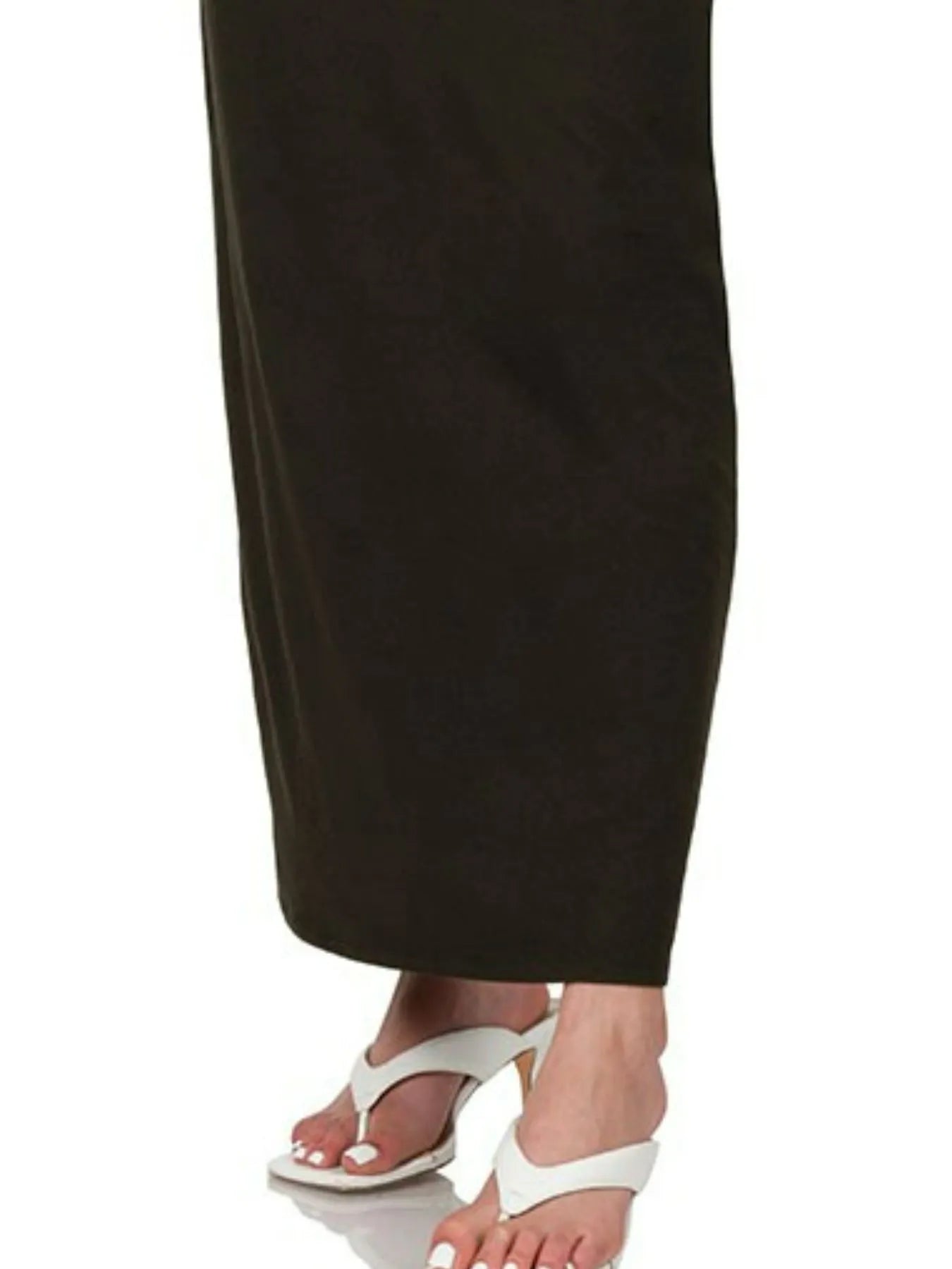 Black Maxi Dress, Brushed DTY Thin Strap Racerback V-Neck at In Style Chics Boutique 