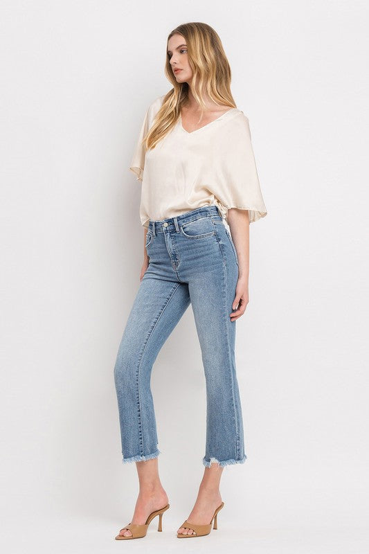 High Rise Crop Flare Jeans - In Style Chics Boutique LLC