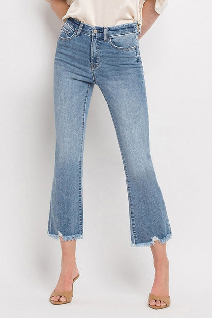 High Rise Crop Flare Jeans - In Style Chics Boutique LLC