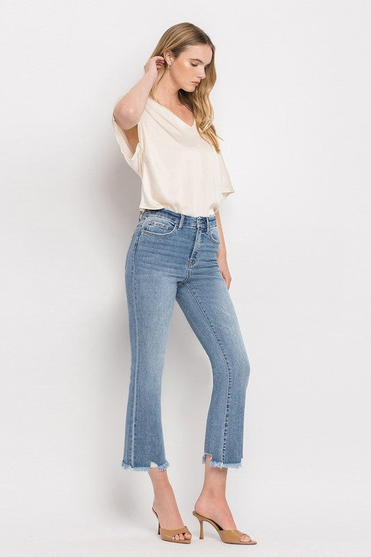 High Rise Crop Flare Jeans - In Style Chics Boutique LLC