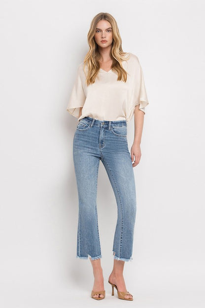 High Rise Crop Flare Jeans - In Style Chics Boutique LLC