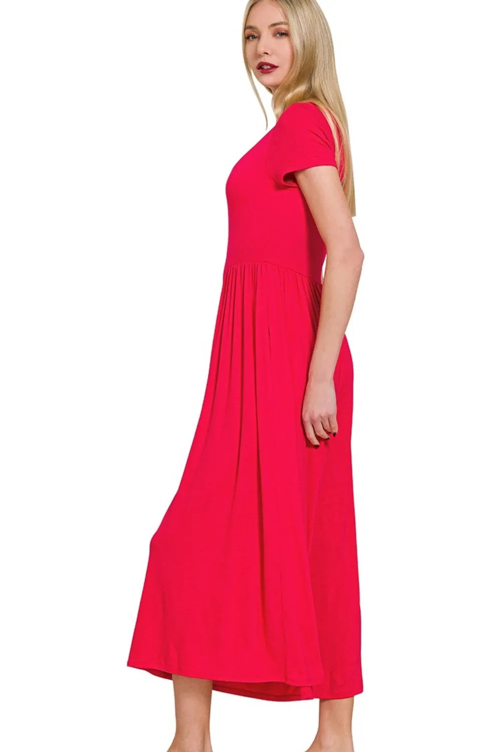 Short Sleeve Jumpsuit, Double Layered - In Style Chics Boutique 