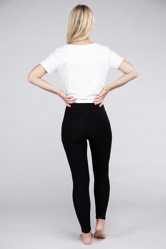 Active Leggings Featuring Concealed Pockets - In Style Chics Boutique LLC