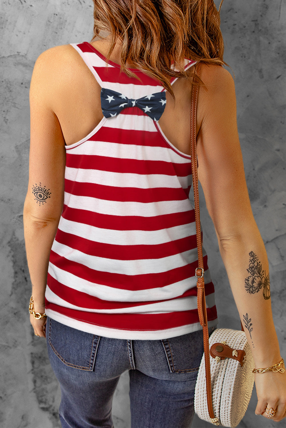 Star and Stripe Scoop Neck Tank - In Style Chics Boutique LLC