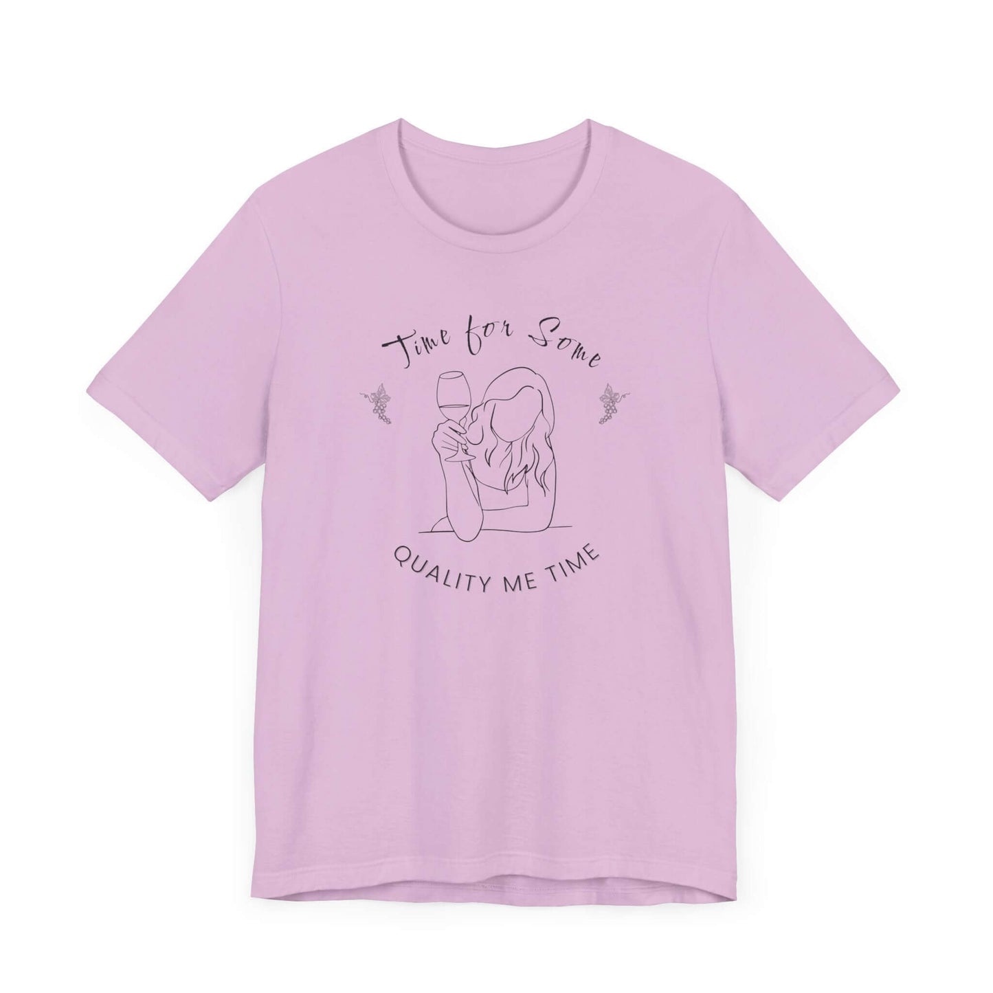 T-Shirt 'Quality Me Time' Short Sleeve Tee - Wine Lovers Tee - Cute Graphic T-shirts - Obsession Expressions by In Style Chics Boutique 