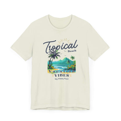 Tropical Tee - Happy Place Vacation Vibes T-Shirt - Obsession Expressions by In Style Chics Boutique Cute Graphic T-shirts 