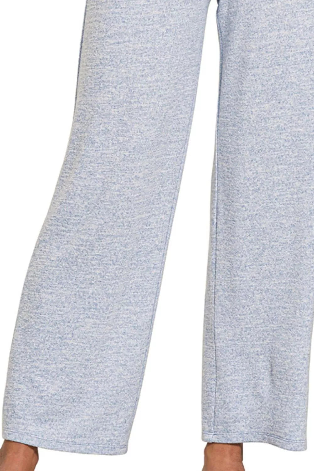 Soft Melange Hacci Elastic Waistband Lounge Pants at In Style Chics Boutique 