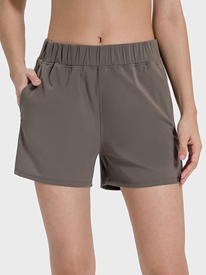 Elastic Waist Active Shorts - In Style Chics Boutique LLC