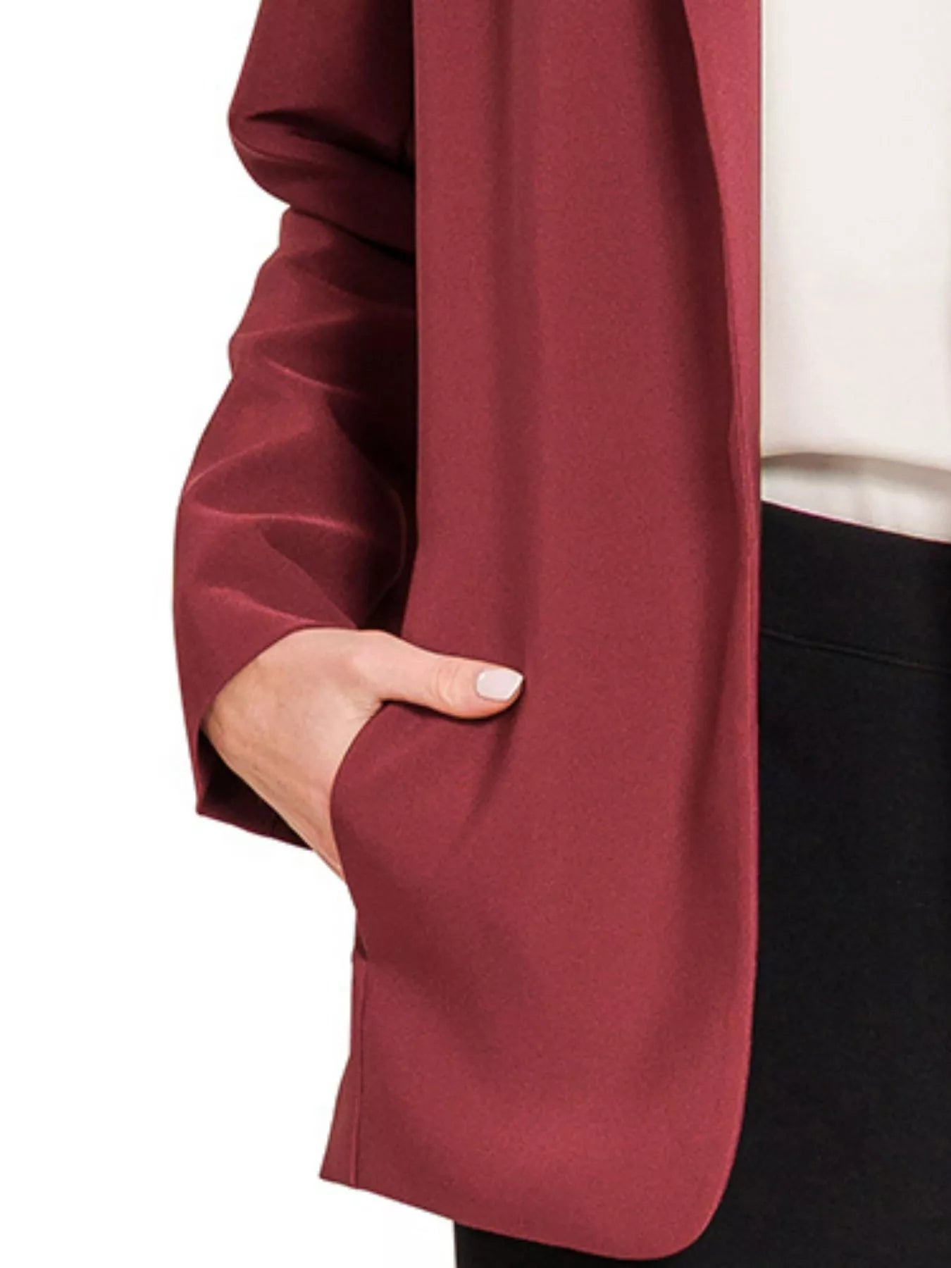 Long Sleeve Blazer, Woven With Lining Shop timeless pieces at In Style Chics Boutique 
