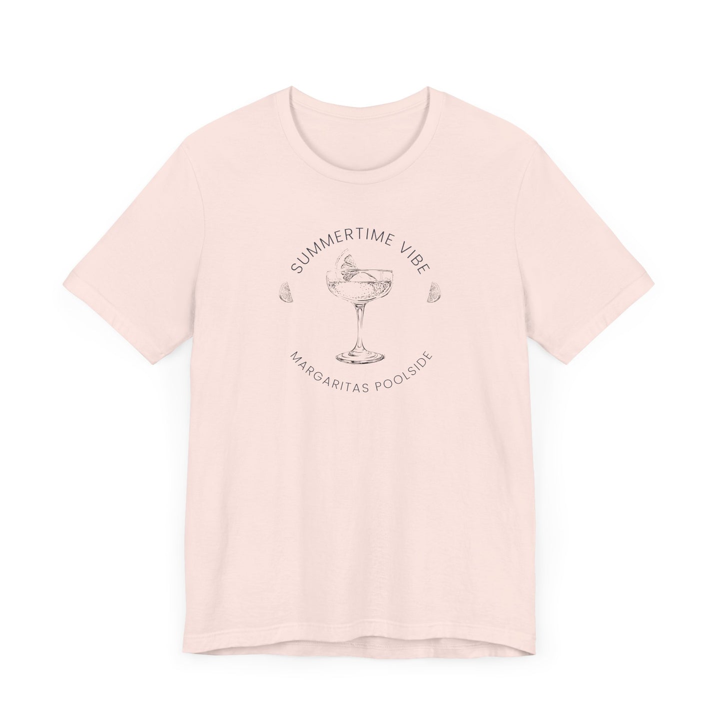 Printed Tee - 'Summer Vibe ~ Margaritas Poolside'