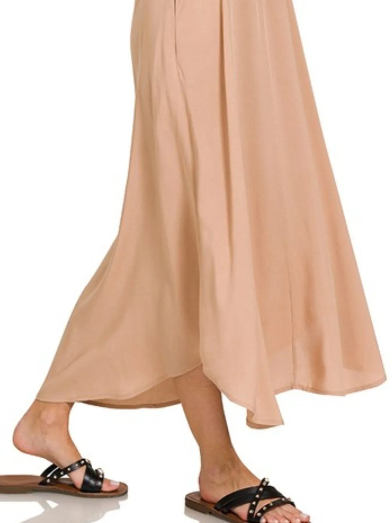 Cami Dress With Flowy Pockets Woven Arc Hem - In Style Chics Boutique Women's Clothes Juniors Clothes 