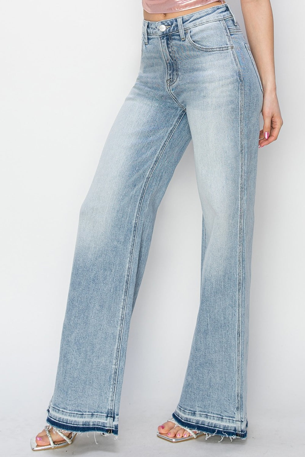 Risen Full Size High Rise Wide Leg Jeans - In Style Chics Boutique LLC