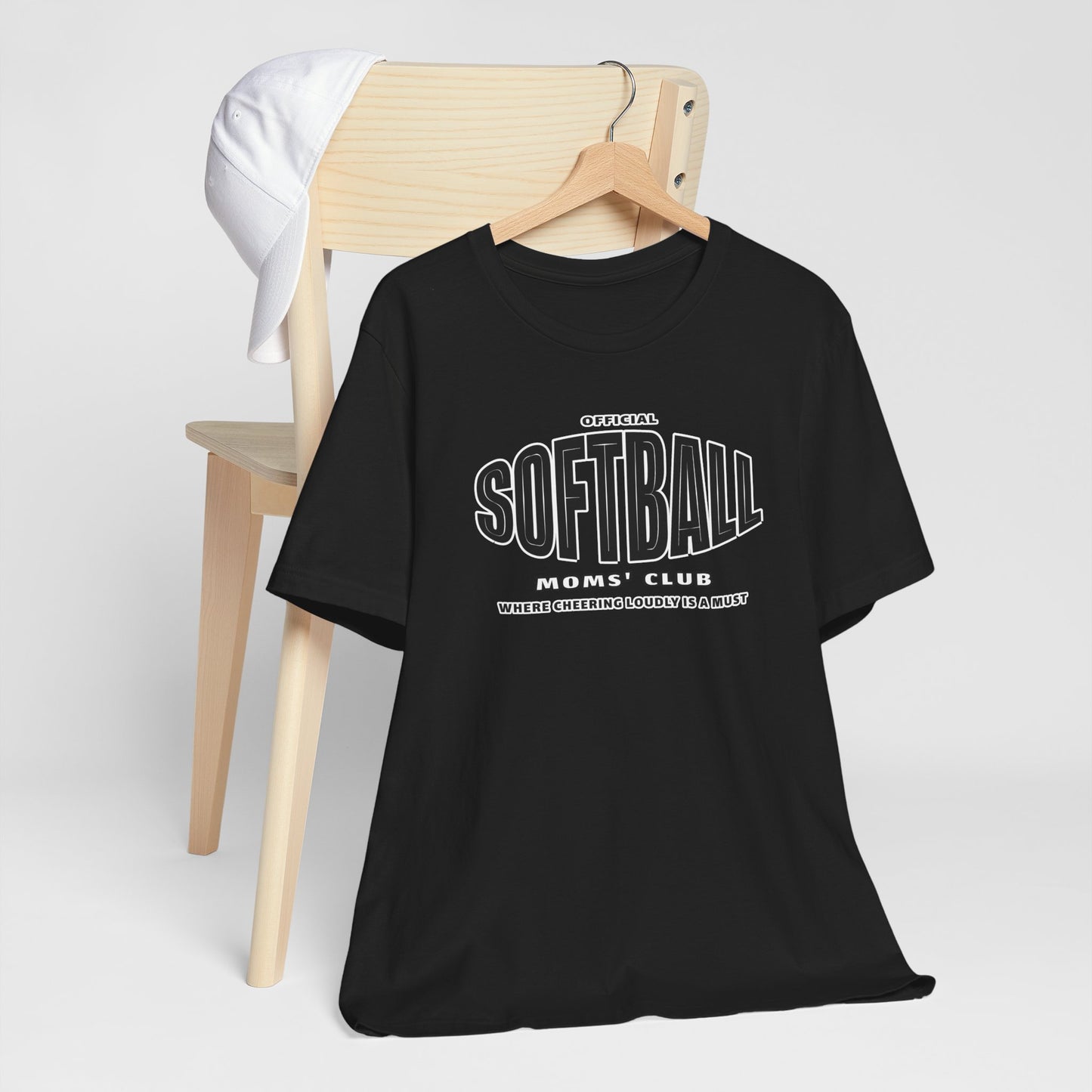 Softball Moms Short Sleeve T-Shirt, Softball Moms' Club - Obsession Expressions by In Style Chics Boutique Cute Graphic Ts 