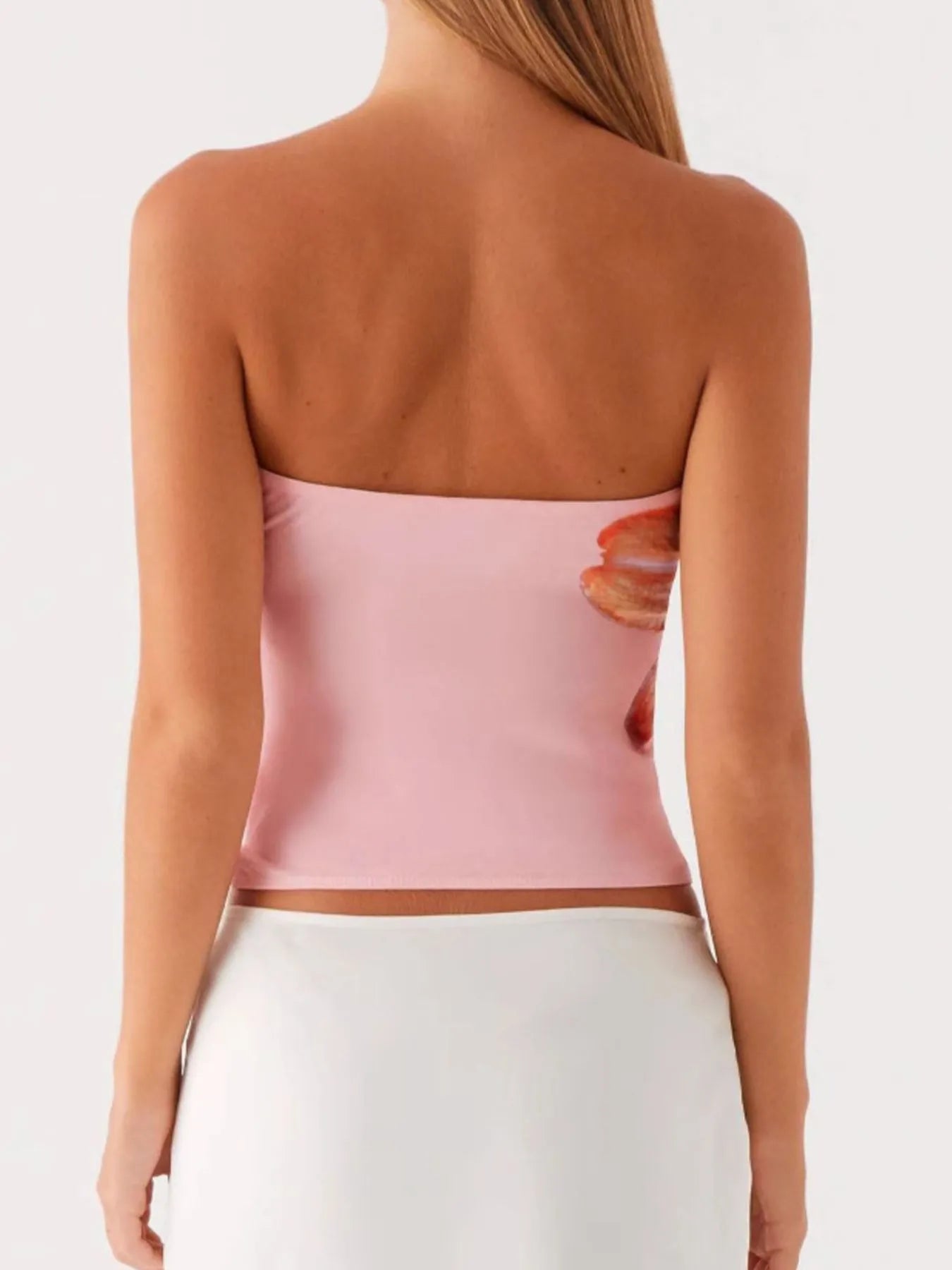 Flower Tube Top at In Style Chics Boutique 
