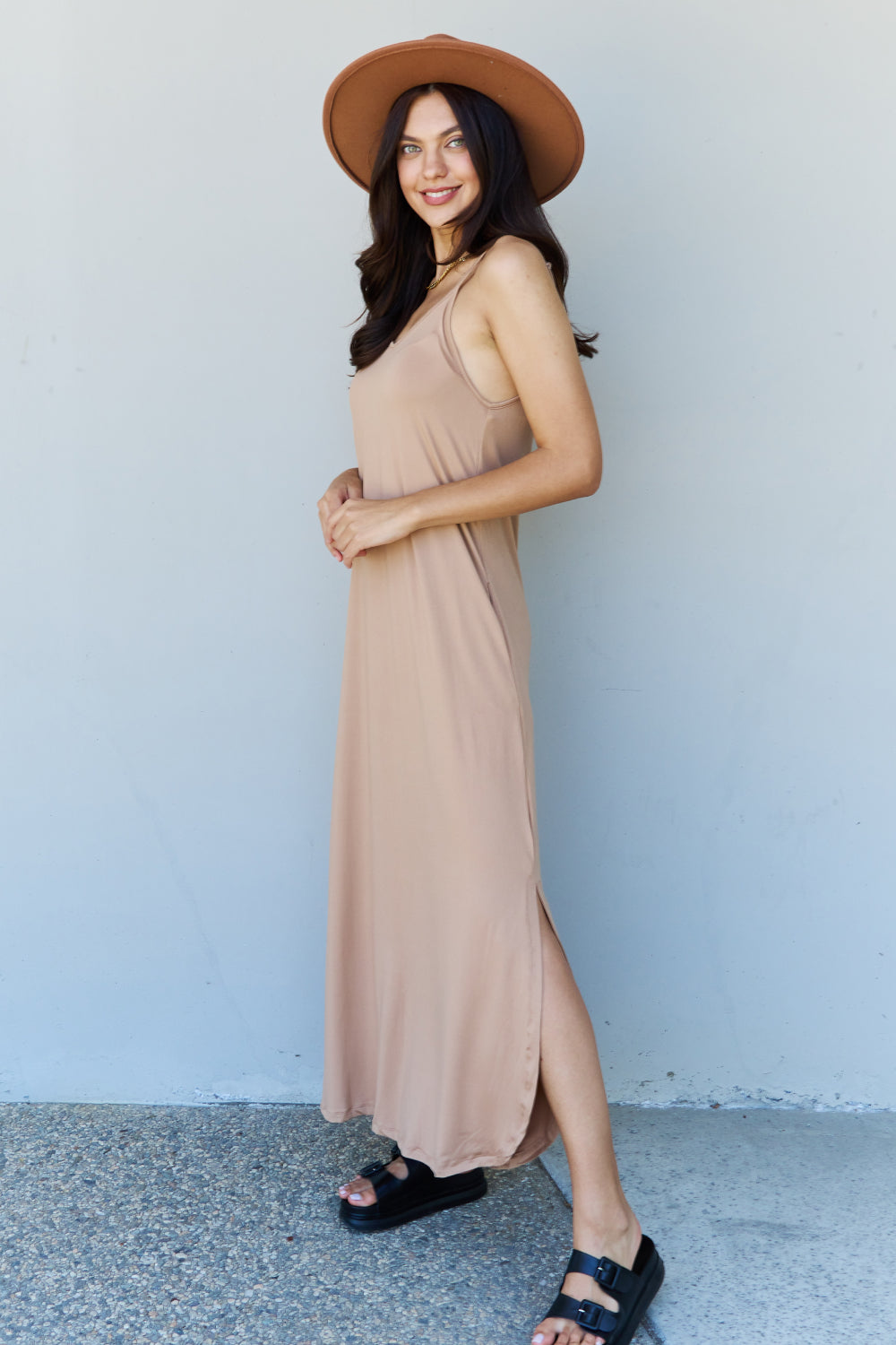 Ninexis Good Energy Cami Side Slit Maxi Dress - In Style Chics Boutique LLC