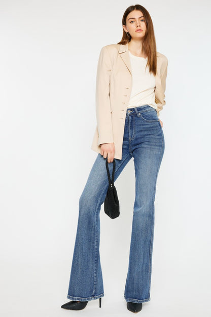 Kancan Cat's Whiskers High Waist Flare Jeans - In Style Chics Boutique LLC