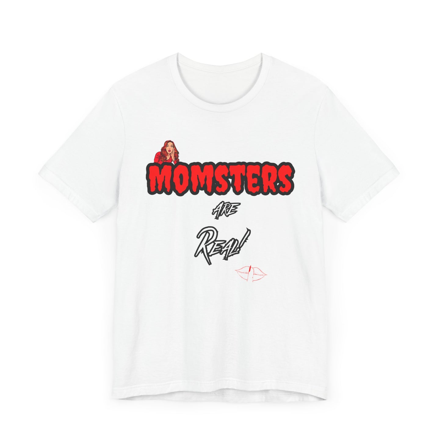 Unisex Jersey Short Sleeve Halloween Graphic T -"Momsters..."  Light Color Tees