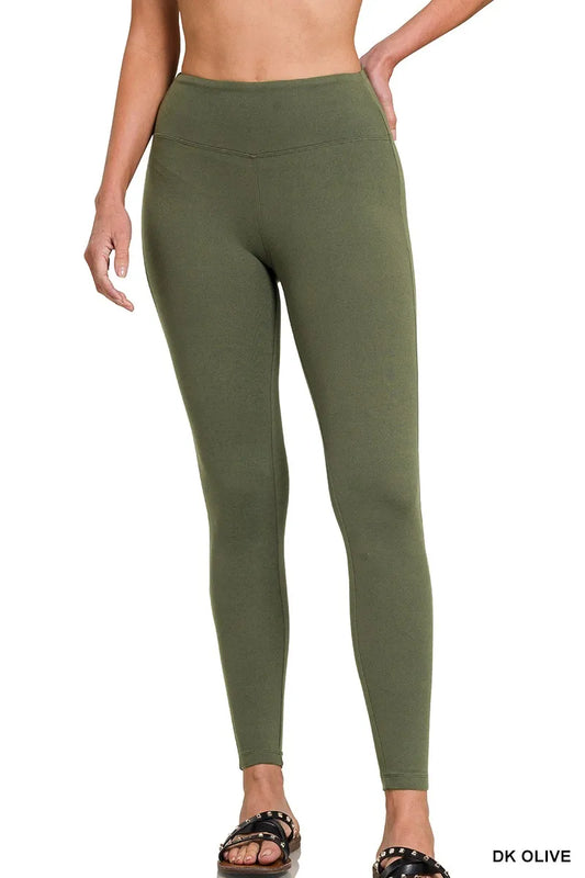 Microfiber Waistband Leggings - In Style Chics Boutique 