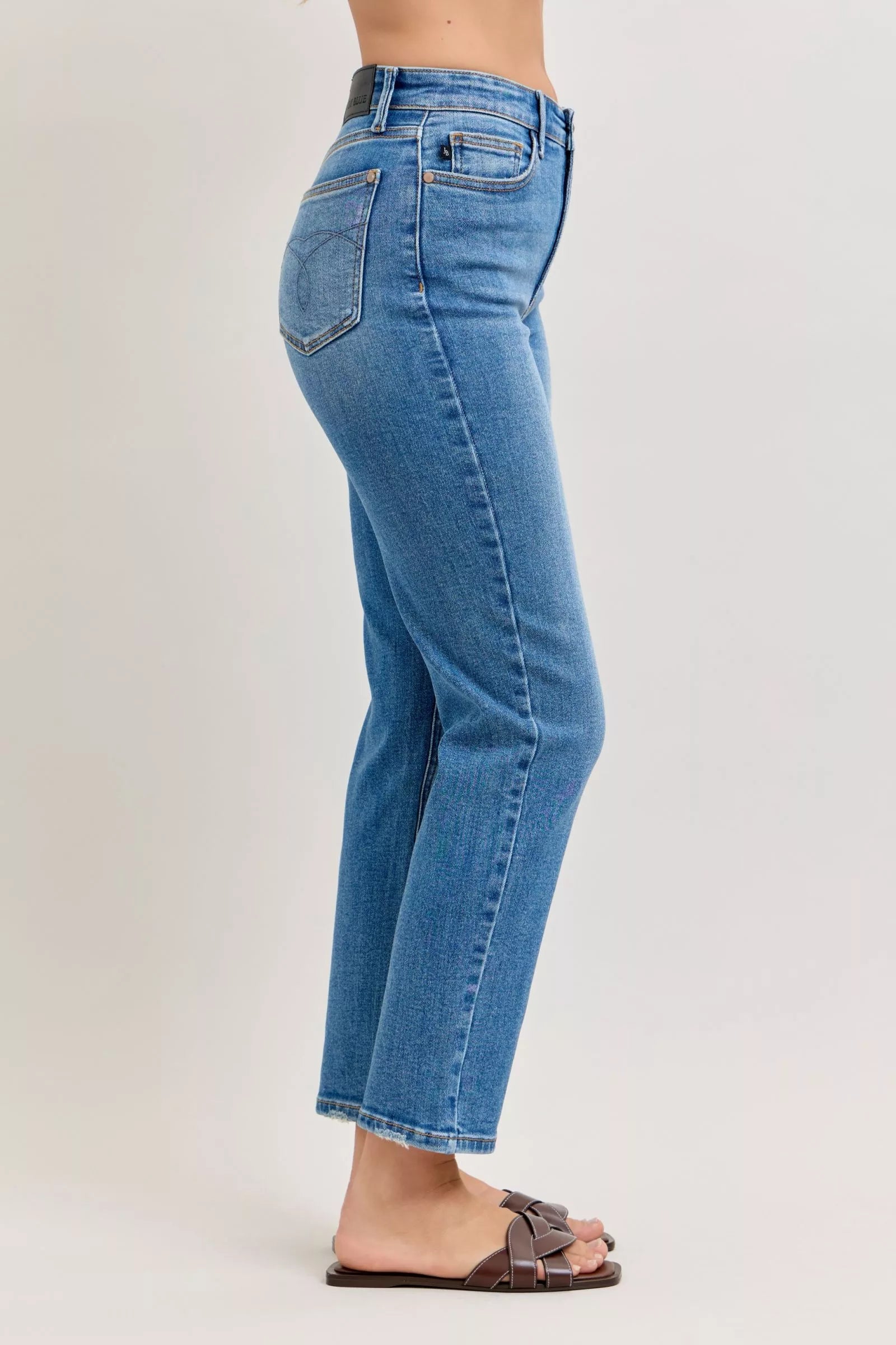 Judy Blue High-Waisted Straight-Leg  Jeans