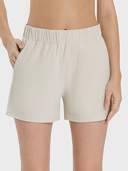 Elastic Waist Active Shorts - In Style Chics Boutique LLC