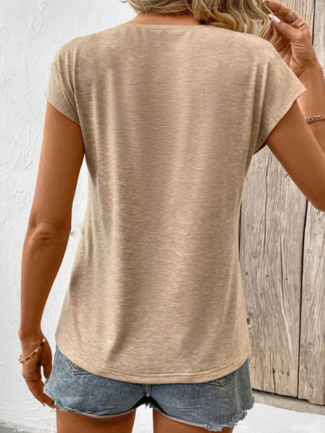 V-Neck Short Sleeve T-Shirt - In Style Chics Boutique LLC