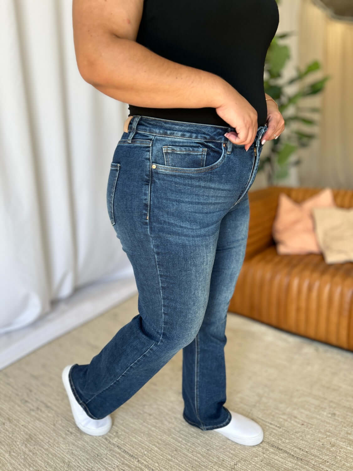 RFM Full Size High Rise Straight Tummy Control Jeans - In Style Chics Boutique LLC