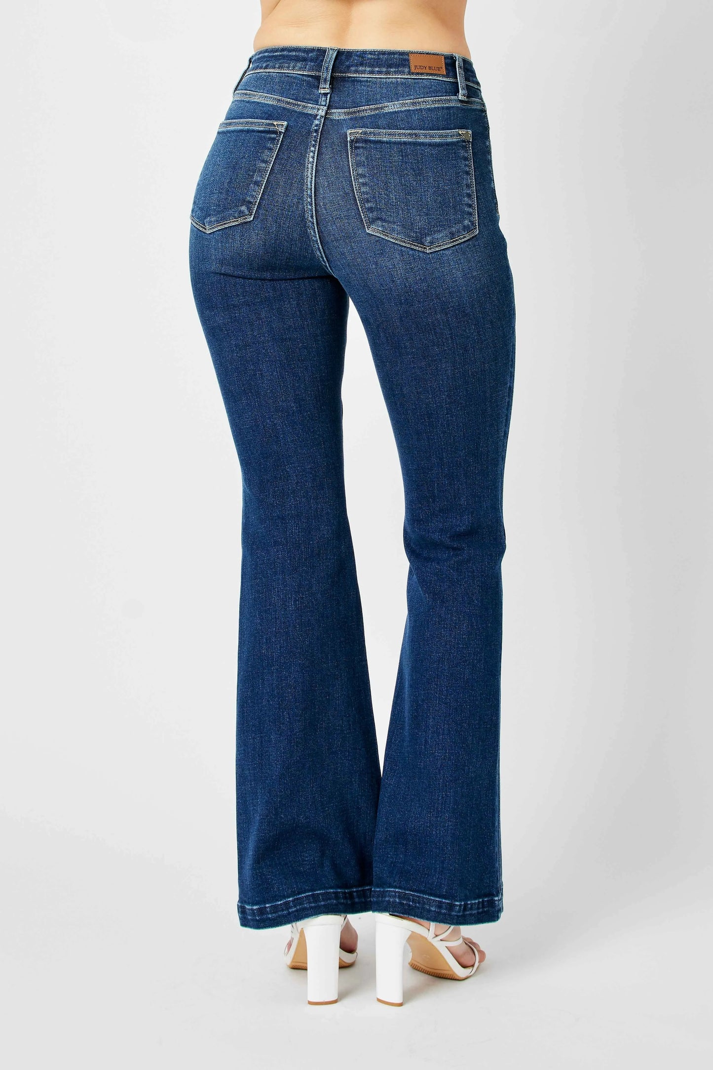 Judy Blue High Waist Angled Side Seam Flare Jeans - In Style Chics Boutique 