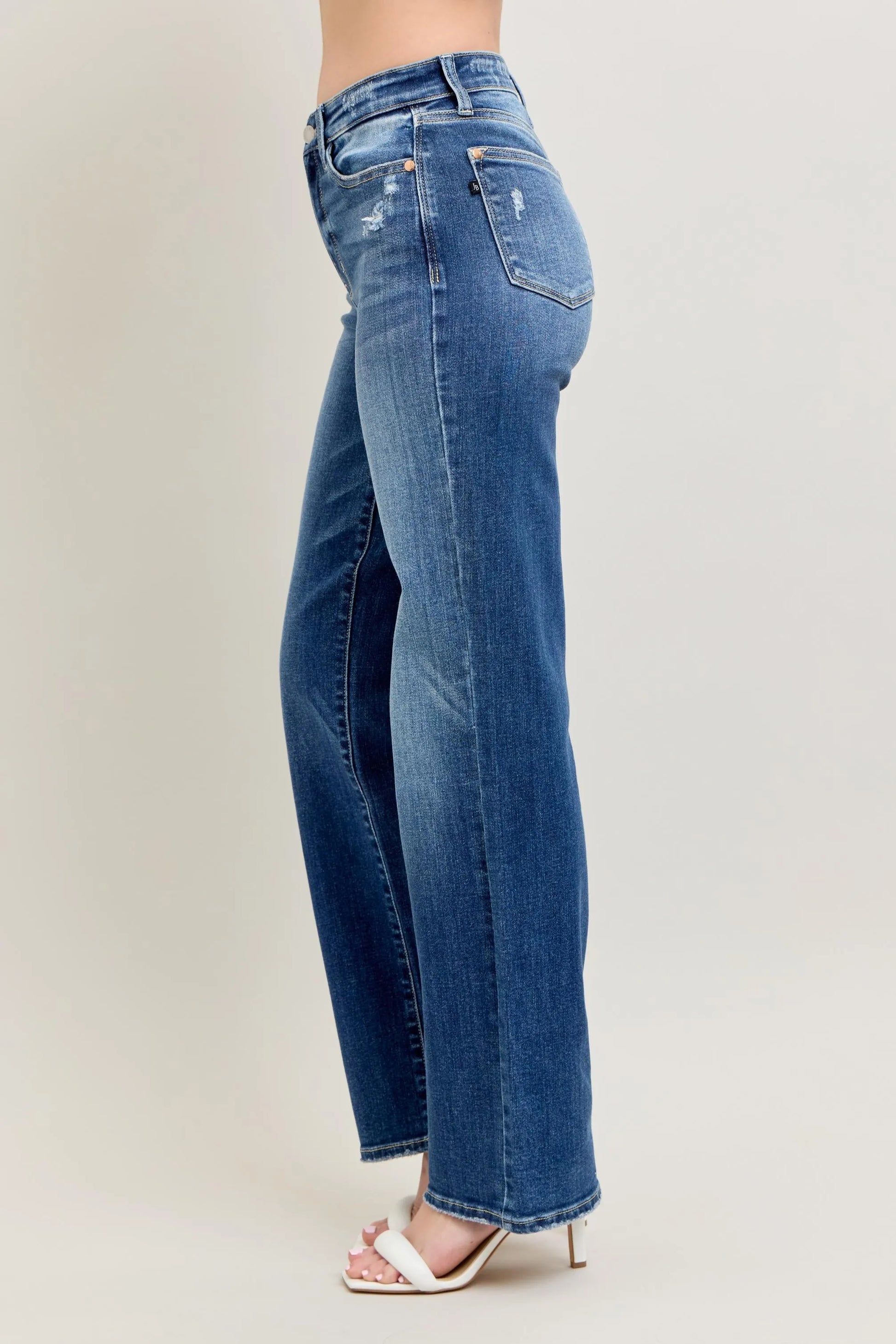 Judy Blue 90's Straight Leg Jeans, High Waist - Best Jeans for Women - In Style Chics Boutique 