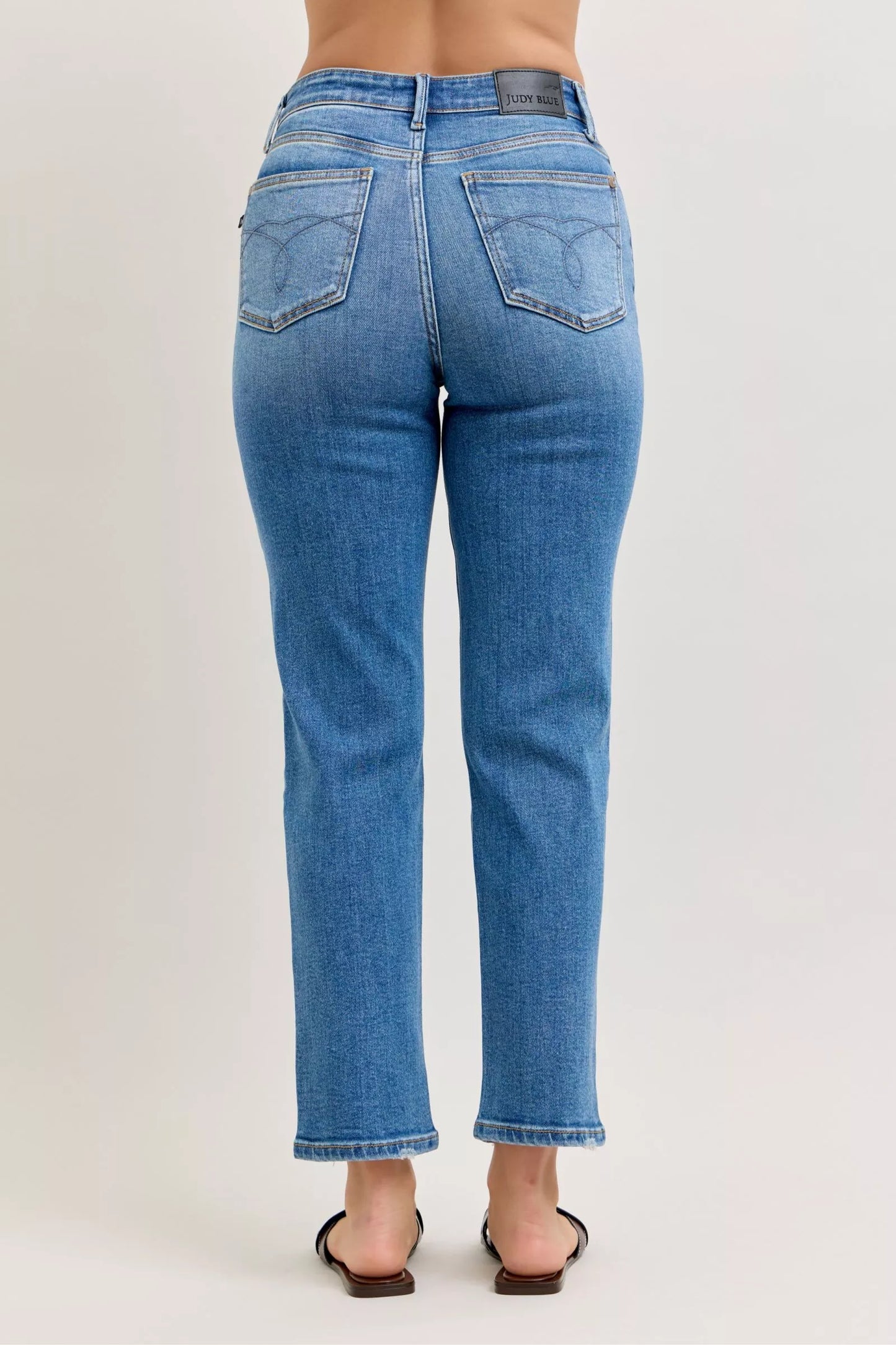 Judy Blue High-Waisted Straight-Leg  Jeans