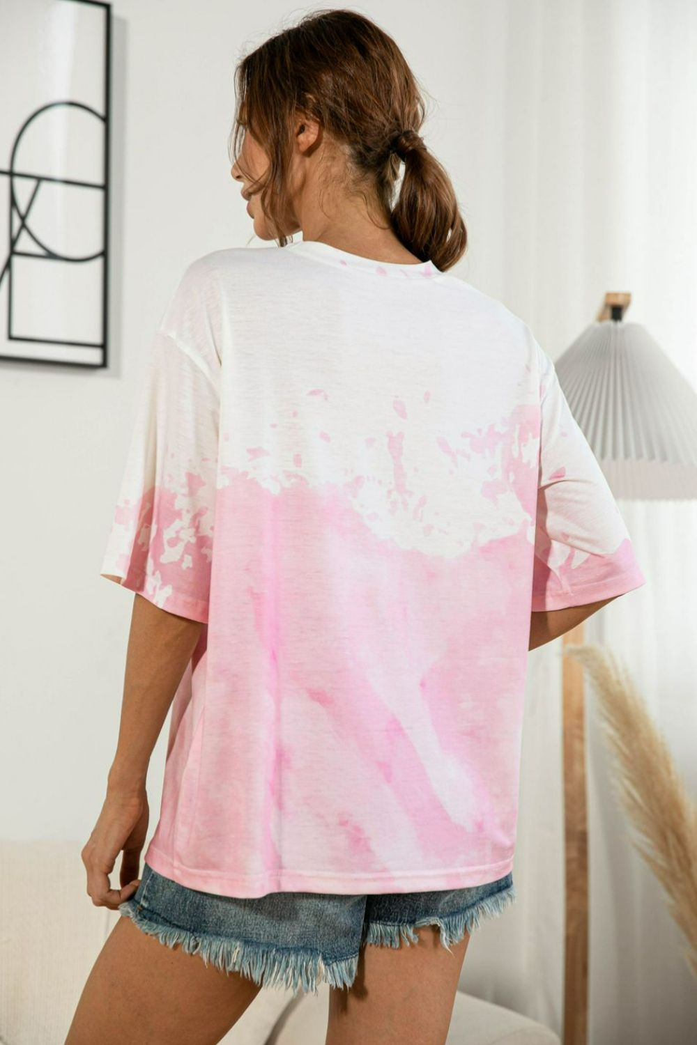 Tie-Dye Round Neck Tee Shirt More Colors! - In Style Chics Boutique