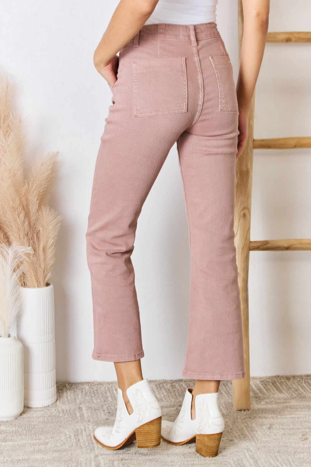 RISEN Full Size High Rise Ankle Flare Jeans - In Style Chics Boutique LLC