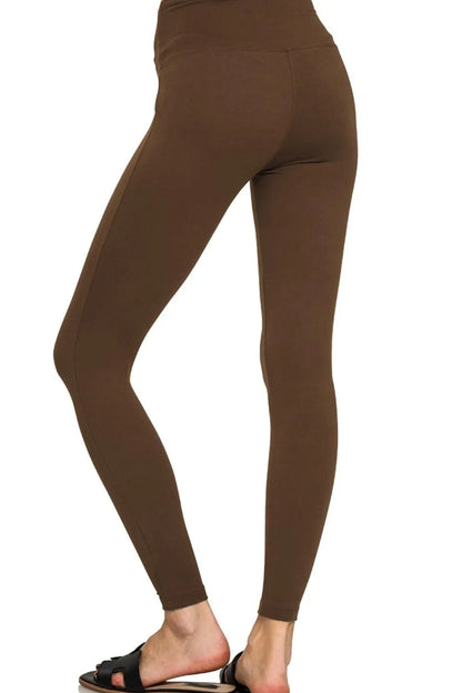 Premium Microfiber Wide Waistband Leggings - In Style Chics Boutique 