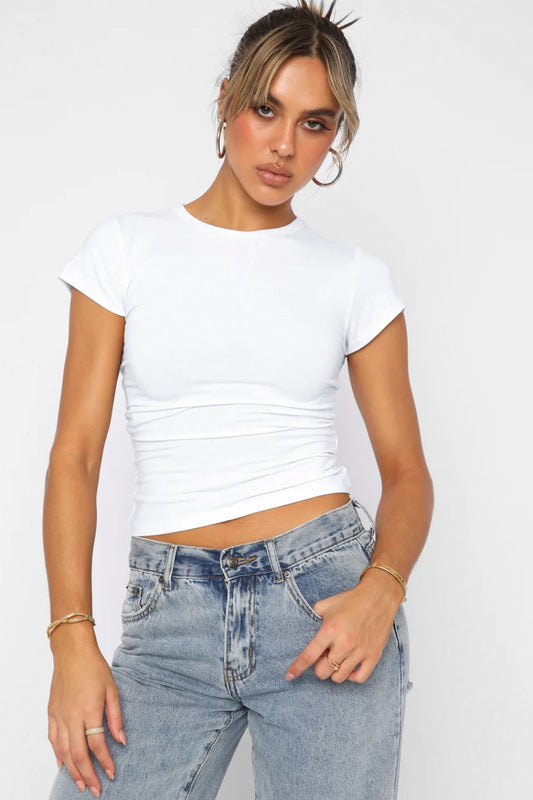 Crewneck Short Sleeve Tee - In Style Chics Boutique LLC