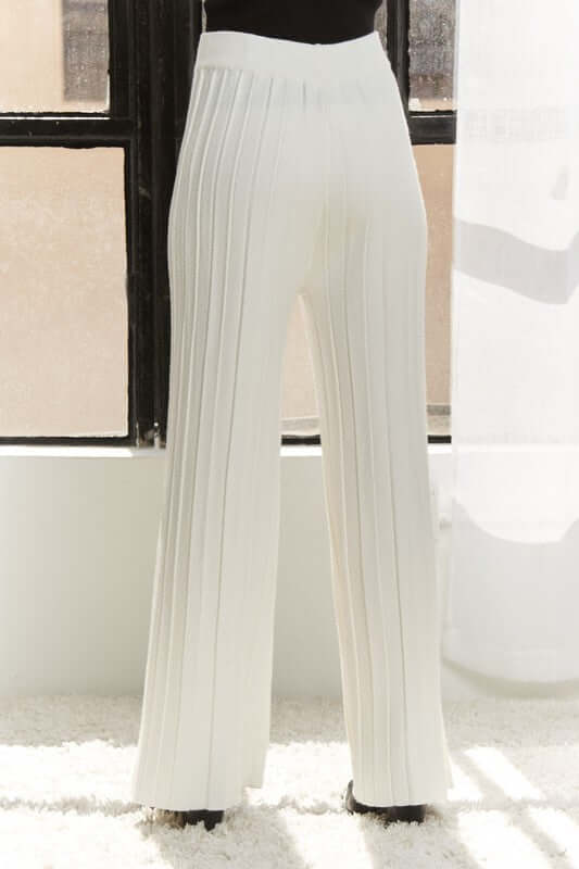 ADORA Tied Wide Leg Knit Pants - In Style Chics Boutique LLC