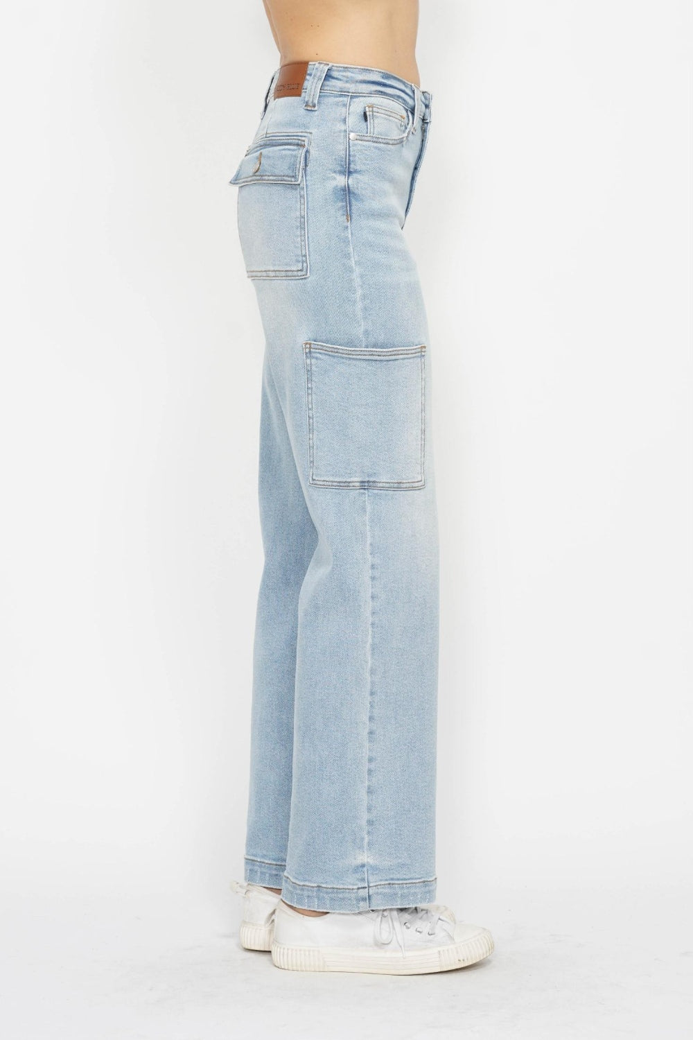 Judy Blue High Waist Straight Cargo Jeans for Women - In Style Chics Boutique LLC