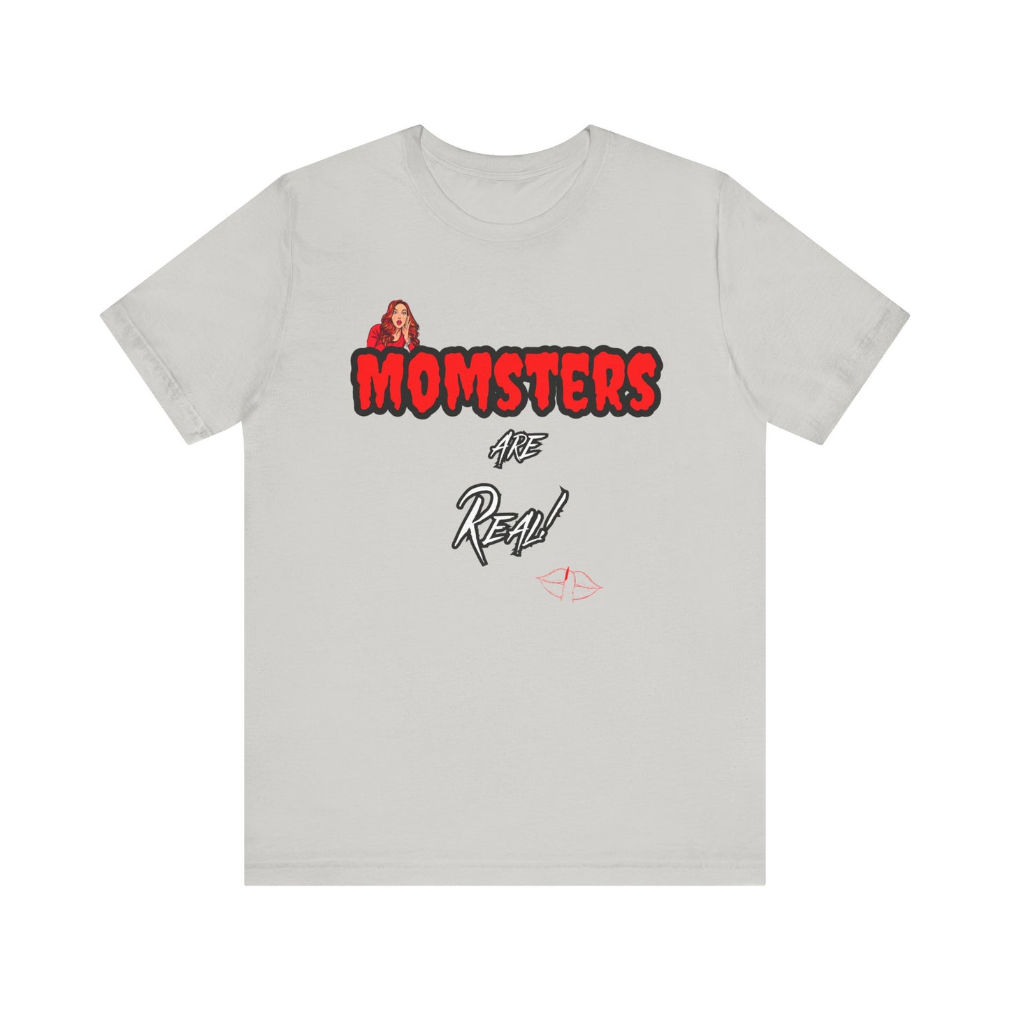 Unisex Jersey Short Sleeve Halloween Graphic T -"Momsters..."  Light Color Tees