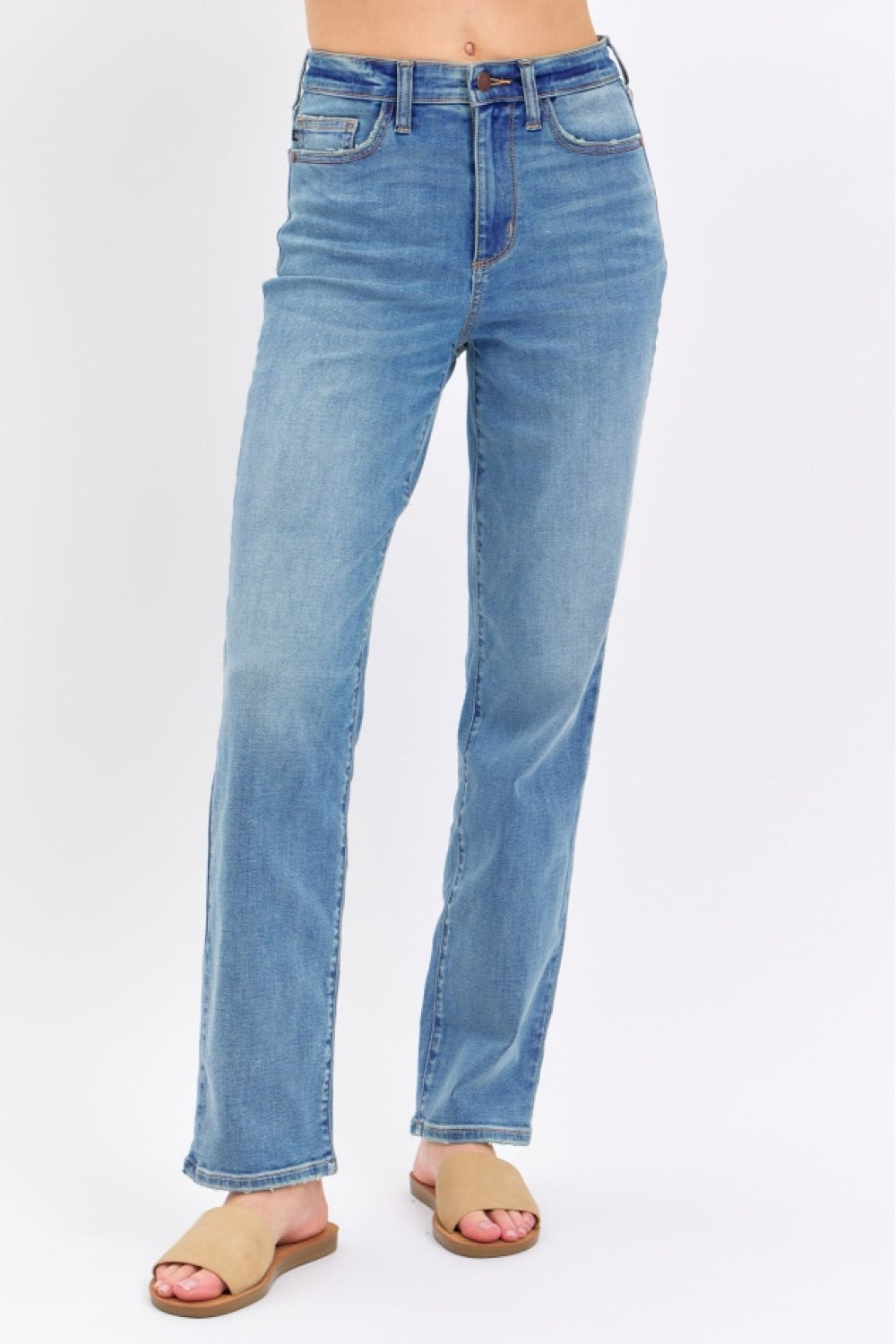 Judy Blue Full Size High Waist Straight Jeans - In Style Chics Boutique LLC