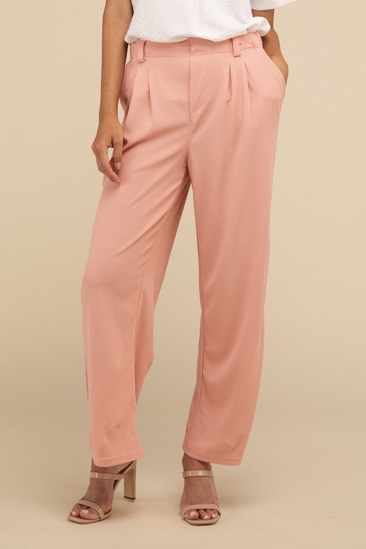 Waffle Trouser Pants - In Style Chics Boutique LLC