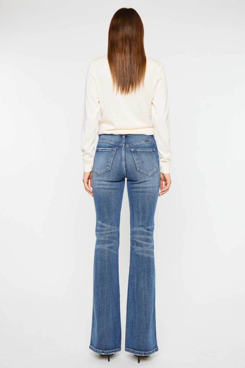 Kancan Cat's Whiskers High Waist Flare Jeans - In Style Chics Boutique LLC