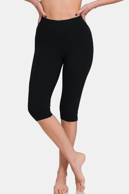 Zenana Full Size High Waist Capris - In Style Chics Boutique LLC