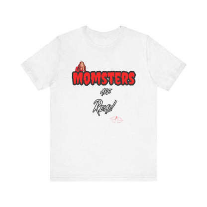 Unisex Jersey Short Sleeve Halloween Graphic T -"Momsters..."  Light Color Tees