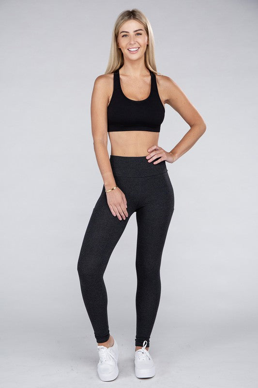 Active Leggings Featuring Concealed Pockets - In Style Chics Boutique LLC