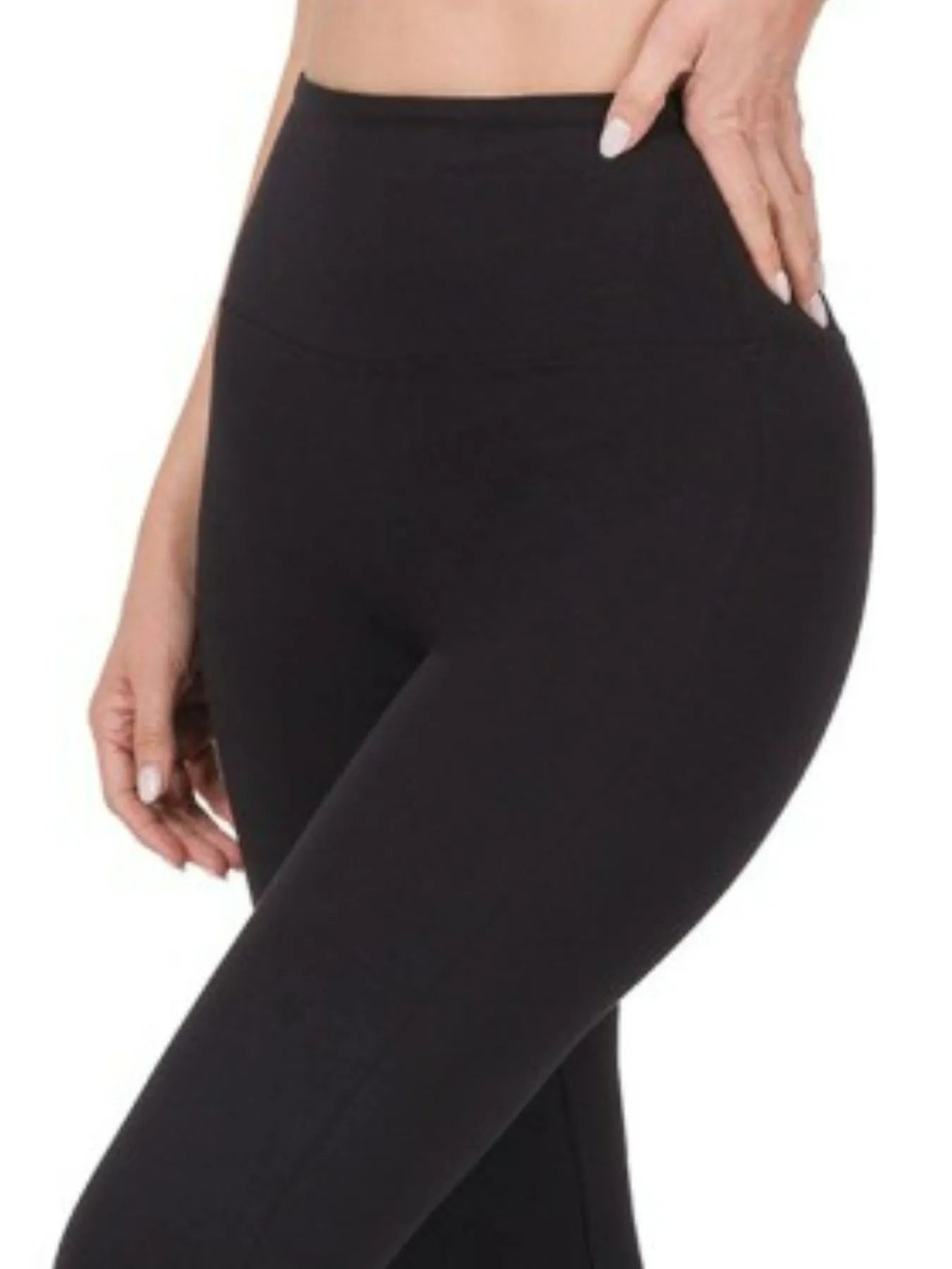 Wide Waistband Black Yoga Flare Pants at In Style Chics Boutique 