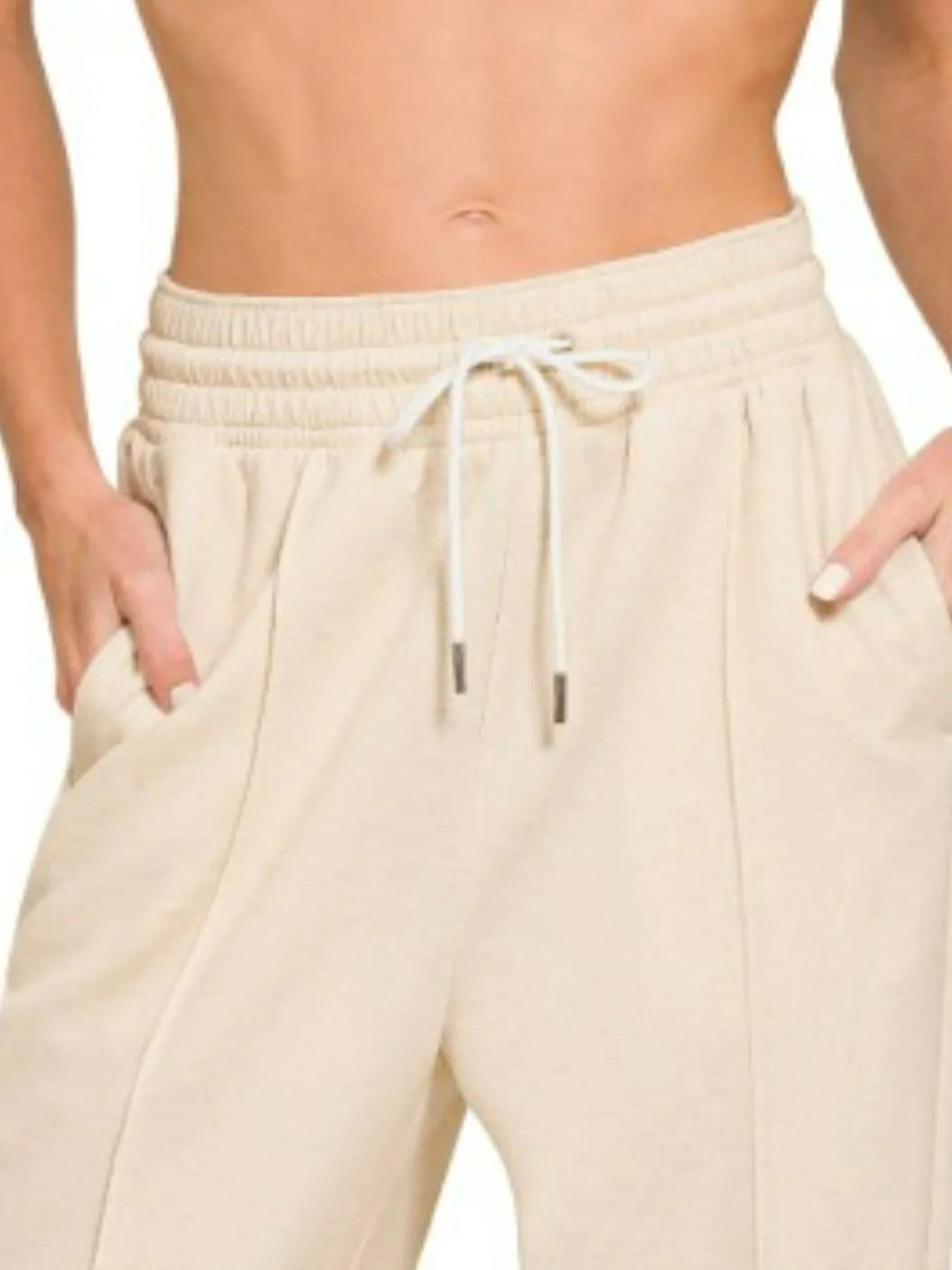Drawstring Scuba Sweatpants with Pockets at In Style Chics Boutique 